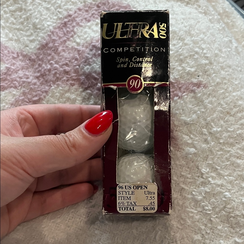 B52 Pack of 3 Ultra 500 Competition Golf Balls— IS Open 1996